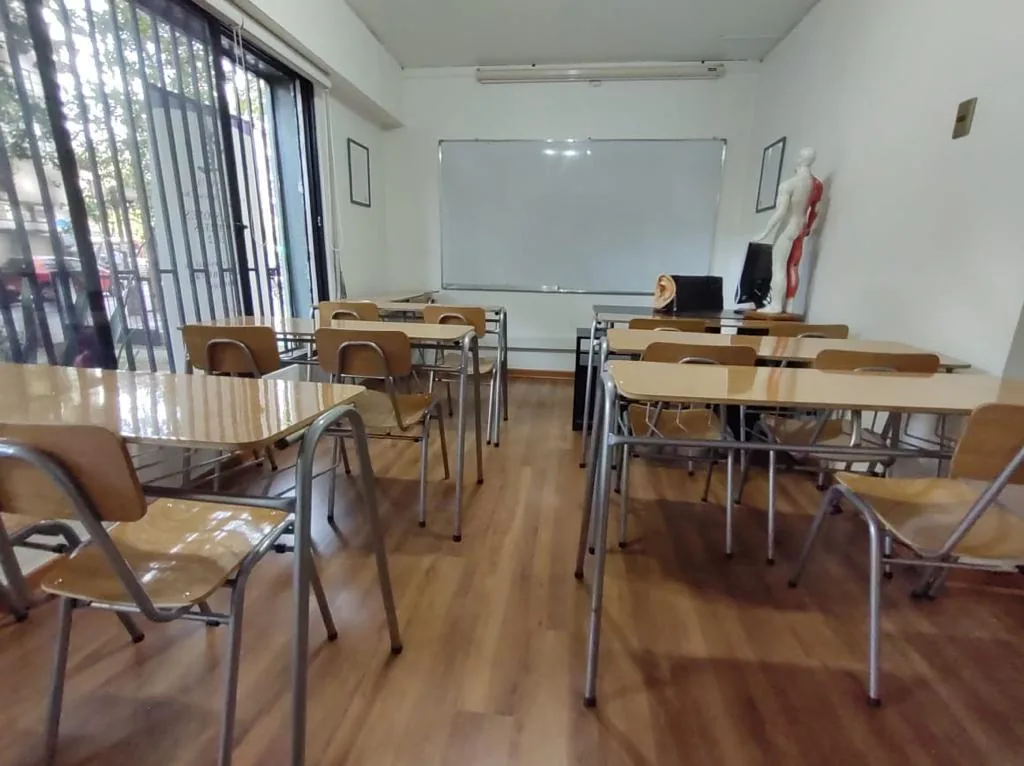 Sala de estudio en la sede Santiago.